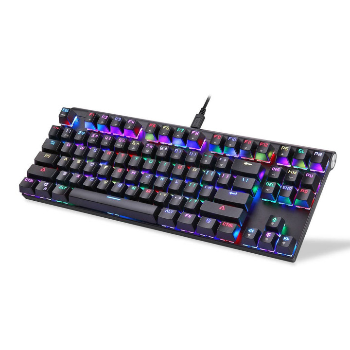 Mehāniskā spēļu tastatūra Motospeed CK101 RGB (melna)