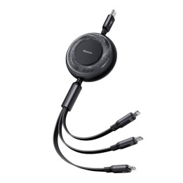Кабель 3 в 1 USB-USB-C/Lightning/Micro USB, Mcdodo CA-5220, 1,2 м (черный)
