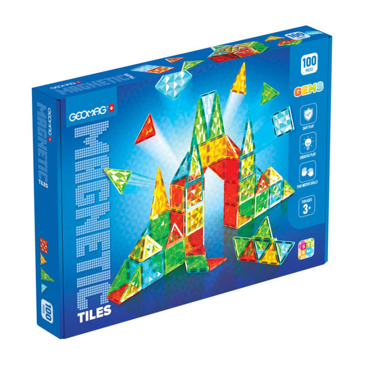 Geomag Gems 100 magnetinės plytelės