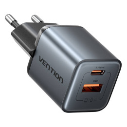 Ventilatsiooni 30 W GaN 1x USB-A 1x USB-C szara