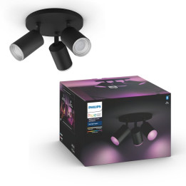 Philips Hue Fugato plokštė/spiralinė juoda 3x5,7W