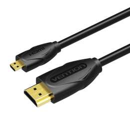 Vention VAA-D03-B150 Micro HDMI–HDMI-kaapeli 1,5 m 4K 30 Hz (musta)