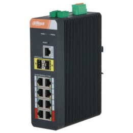 INDUSTRIĀLAIS POE SLĒDZIS PFS4210-8GT-DP-V2 8 PORTU SFP DAHUA