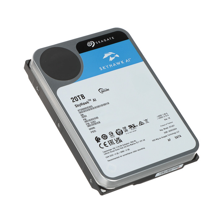 HDD DVR:lle HDD-ST20000VE003 20TB 24/7 SkyHawk AI SEAGATE
