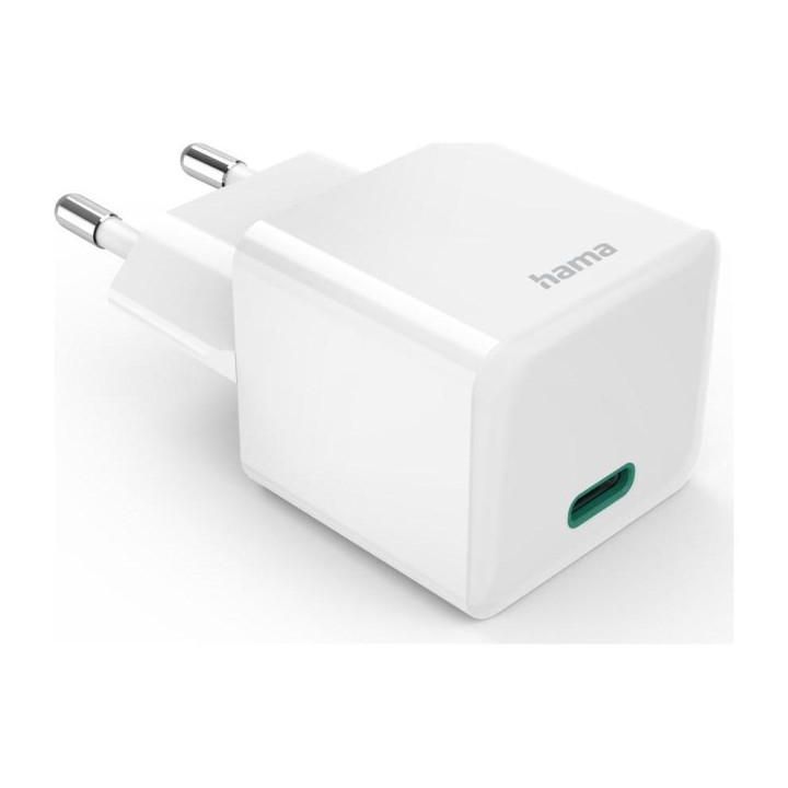 Hama mini GAN 30W PD/QC, белый