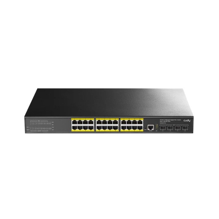 CUDY GS5024PS4-400W 24-Port Gigabit PoE+ Switch with 4 SFP+ Uplinks