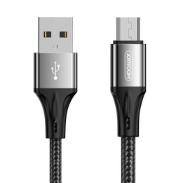 USB–mikro USB kabelis Joyroom S-1530N1 3A, 1,5 m (melns)
