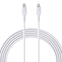 Кабель Aukey CB-NCL2 USB-C на Lightning 1,8м (белый)