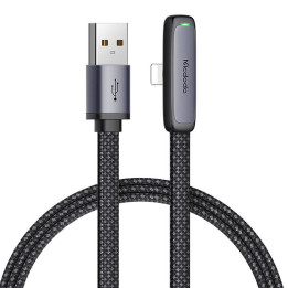 Mcdodo CA-2790 USB zibens leņķa kabelis, 1,2 m (melns)