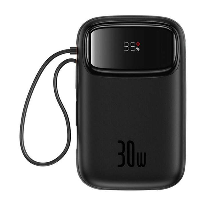 Powerbank Baseus QPow 2 10000мАч 30Вт 2xUSB-C (черный)