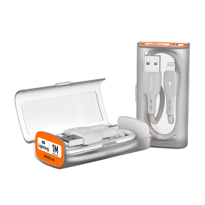 USB-Lightning kaabel VFAN X06, 3A, 1m (valge)