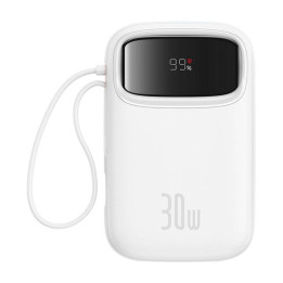 Powerbank Baseus QPow 2 10000 мАч, 30 Вт (белый)