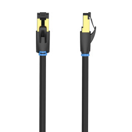 Tinklo kabelis CAT8 SFTP ventiliacija IKABL RJ45 Ethernet 40Gbps 10m juodas