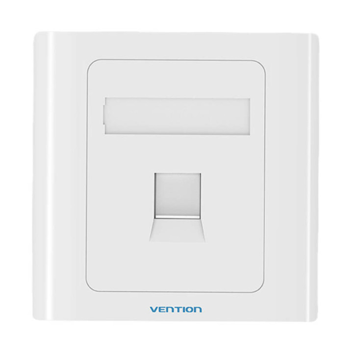 1-Port Keystone sienas plāksne 86 tipa ventilācija IFAW0 Balta