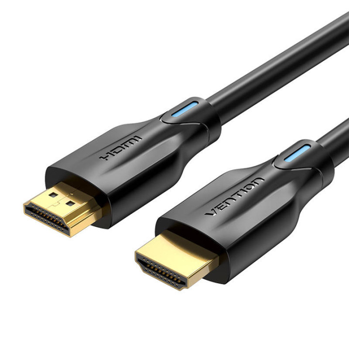 HDMI 2.1 kabeļa ventilācijas atvere AANBG, 8K 60Hz/ 4K 120Hz, 1,5 m (melns)