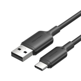 Кабель USB 2.0 A — USB-C 3A Vention CTQBH 2M (черный)