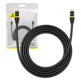 Tinklo kabelis Cat.8 Baseus Ethernet RJ45, 40Gbps, 2m (juodas)