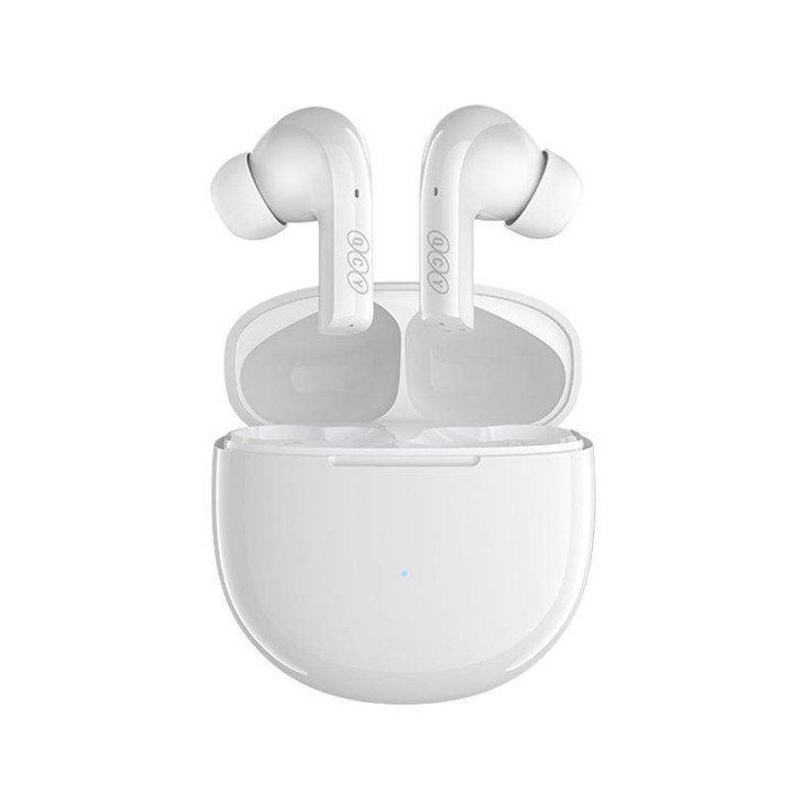 Ausinės TWS QCY T18 (baltos)