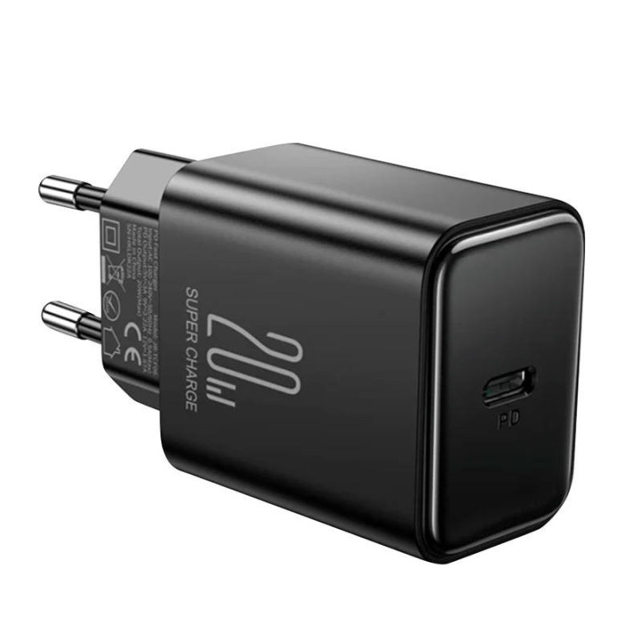 Зарядное устройство Joyroom JR-TCF06 Flash PD, 20 Вт + кабель 1 м (черное)