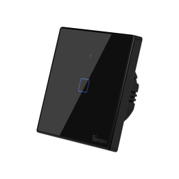 Sonoff TX T3 EU 1C 1-osainen älykäs WiFi + RF seinäkosketusvalokytkin (musta)