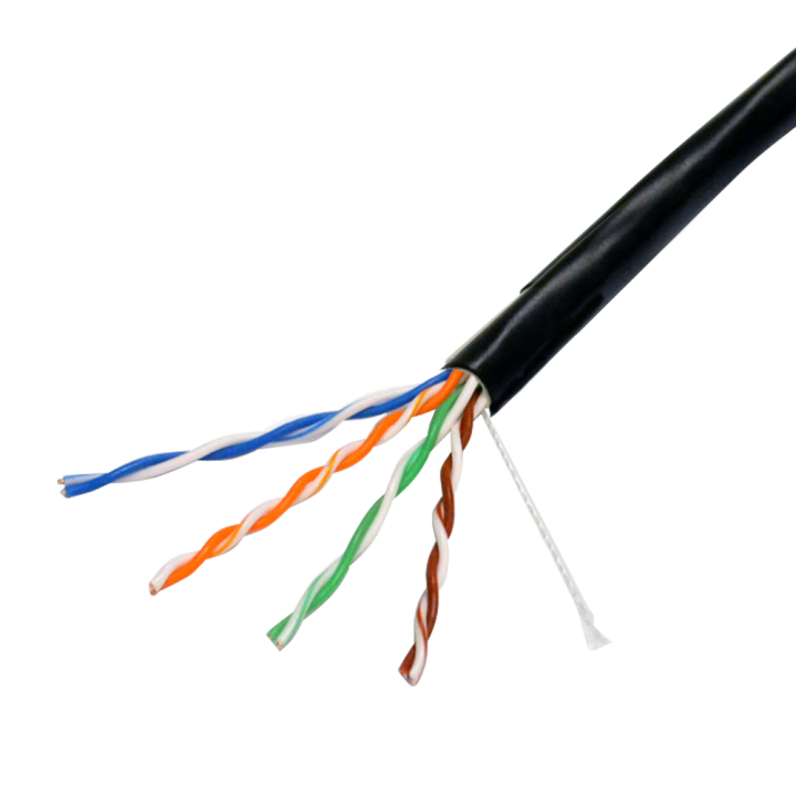 SAFIRE UTP6-100-OUTDOOR-CCA Cat6 väliskaabel 100m Must CCA