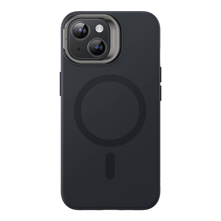 Korpuss ESR Cloud Soft ar statīvu iPhone 15, Magsafe (melns)