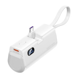 Powerbank Vention LED displejs 4800mAh 22,5W FHQW0 (balts)