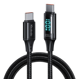 Kabelis Mcdodo CA-1100 USB-C uz USB-C, 100 W, 1,2 m (melns)