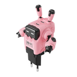 GravaStar Delta35 35W GaN ātrais lādētājs rozā krāsā