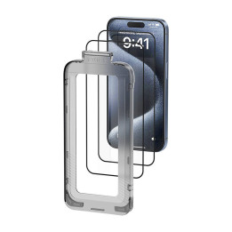 Vention KUKTCA-10 закаленное стекло для iPhone 15 + аппликатор