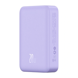 Powerbank Baseus Magnetic Mini 20000mAh, USB-C 20W MagSafe (violetinė)