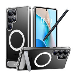 Torras Pstand serijos telefono dėklas, skirtas Samsung S25 Ultra (skaidrus)