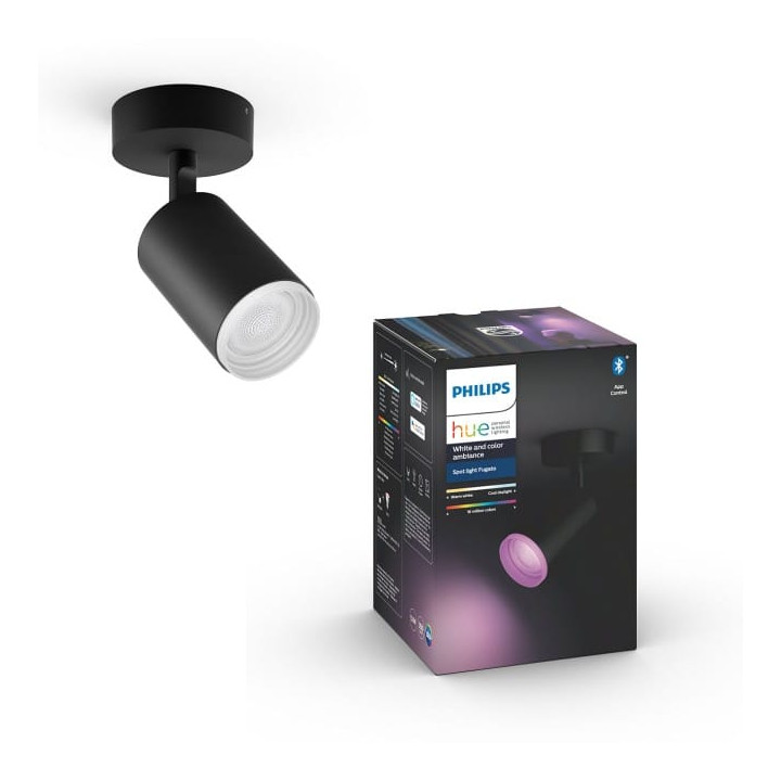 „Philips Hue Fugato“ vienos vietos juoda 1x5,7 W