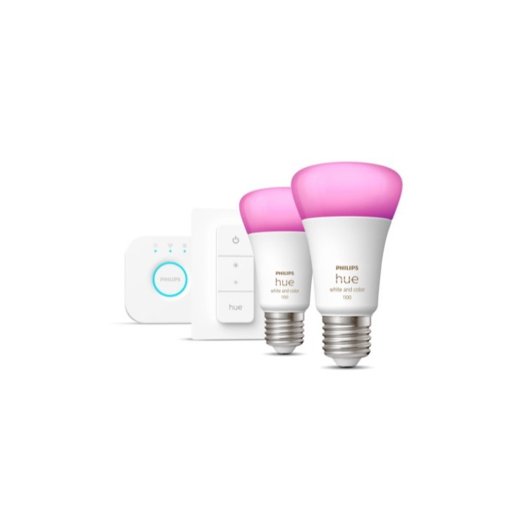 Philips Hue Mostek + 2x E27 9W RGBW + kytkin