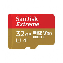 Atmiņas karte SanDisk Extreme microSDHC 32GB 100/60 MB/s V30 A1 U3 4K (SDSQXAF-032G-GN6MA)