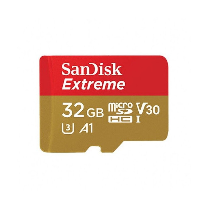 Atminties kortelė SanDisk Extreme microSDHC 32GB 100/60 MB/s V30 A1 U3 4K (SDSQXAF-032G-GN6MA)