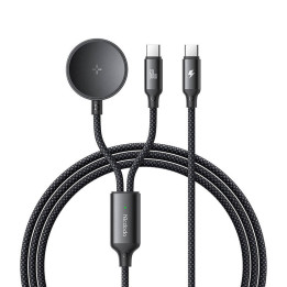Mcdodo CA-4210 divi vienā USB-C kabelis + Samsung pulksteņa lādētājs, 60 W, 1,2 m