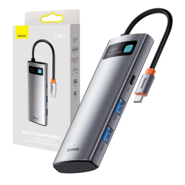 Baseus Hub 7w1 USB-C ja 2x USB 3.0 + HDMI + 2x USB-C + microSD/SD