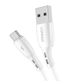 USB-USB-C kaabel VFAN Racing X05, 3A, 3m (valge)