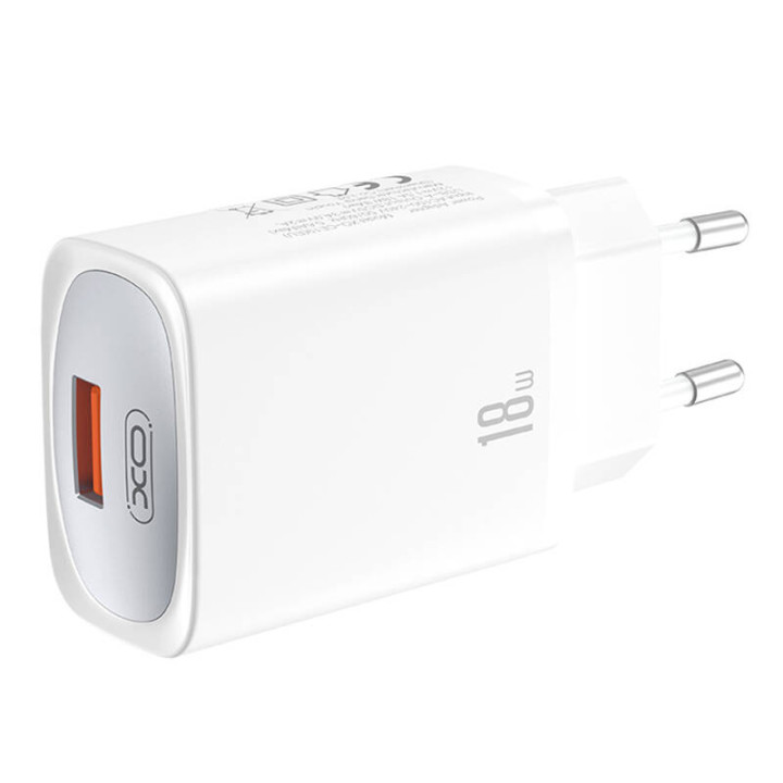 Sienas lādētājs XO CE19, 18W, USB-A