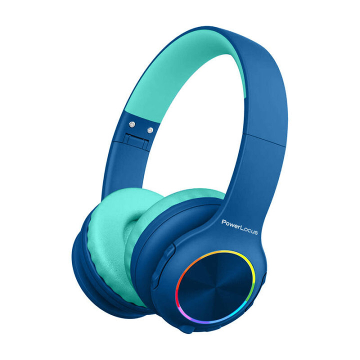 Belaidės ausinės vaikams PowerLocus PLED (navy & blue)