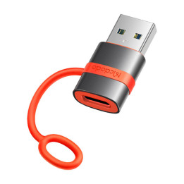 McDodo OT-3800 USB-C–USB-A-sovitin (musta)
