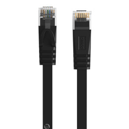 Orico RJ45 Cat.6 plakanais Ethernet tīkla kabelis 1 m (melns)
