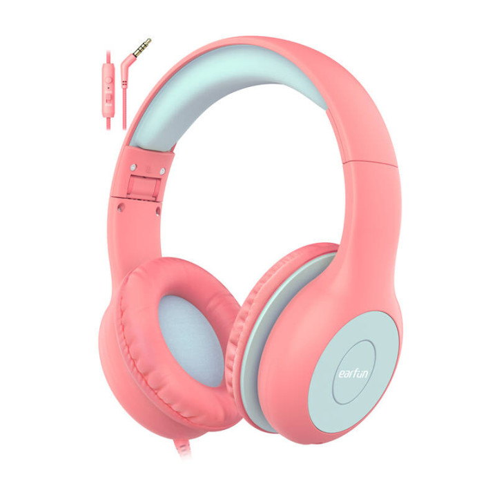 EarFun Kids K1 į ausis įdedamos ausinės (violetinė-rožinė)
