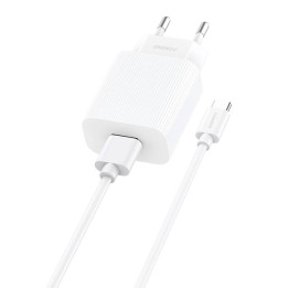 Быстрое зарядное устройство Foneng 1x USB EU28 12 Вт QC 3.0+ Кабель USB Type C