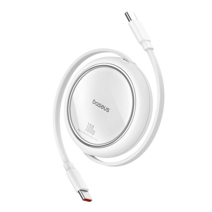 Kabelis no USB-C uz USB-C Baseus Free2Draw, PD, 100 W, 1 m (balts)