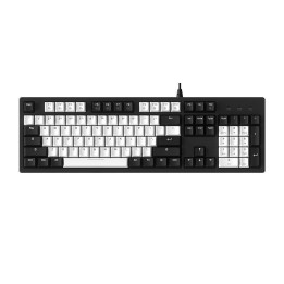 Dareu EK104 mehāniskā tastatūra sarkans slēdzis balts-melns
