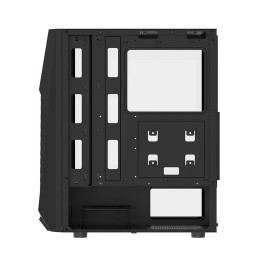 Darkflash DK150 tietokonekotelo (musta) + 3 tuuletinta
