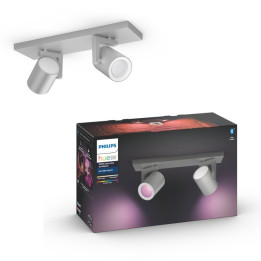Philips Hue lubinis šviestuvas Argenta plokštelinis/spiralinis aliuminio 2x5,7W