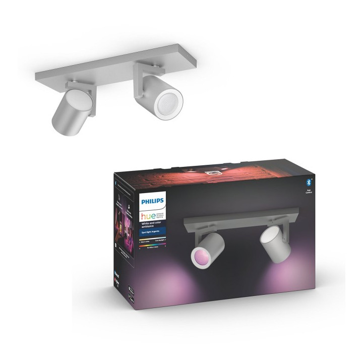 Philips Hue kattovalaisin Argenta levy/spiraali alumiini 2x5,7W